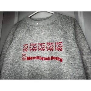 Vintage 80's Single Stitch‎ 'Merrill Lynch Realty" Real Estate Company Crewneck
